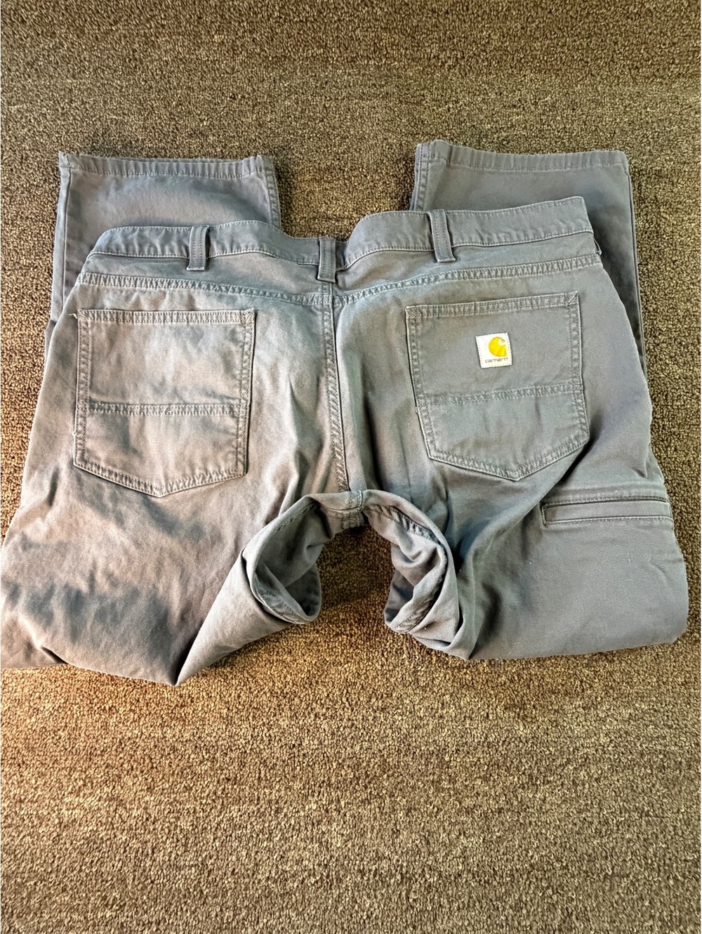 Carhartt Relaxed Straight Work Pants Gray 40x28 BN2517-M